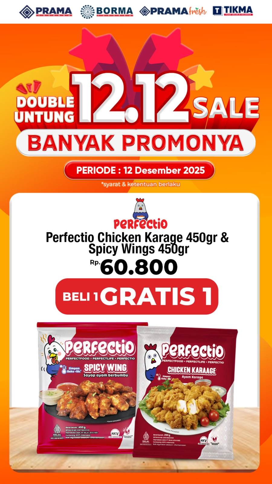 Promo PROMO 12.12 Beli 1 Gratis 1