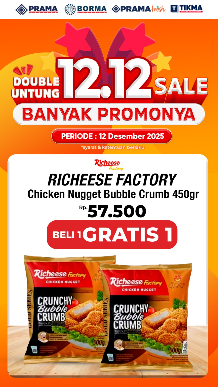 Promo PROMO 12.12 Beli 1 Gratis 1
