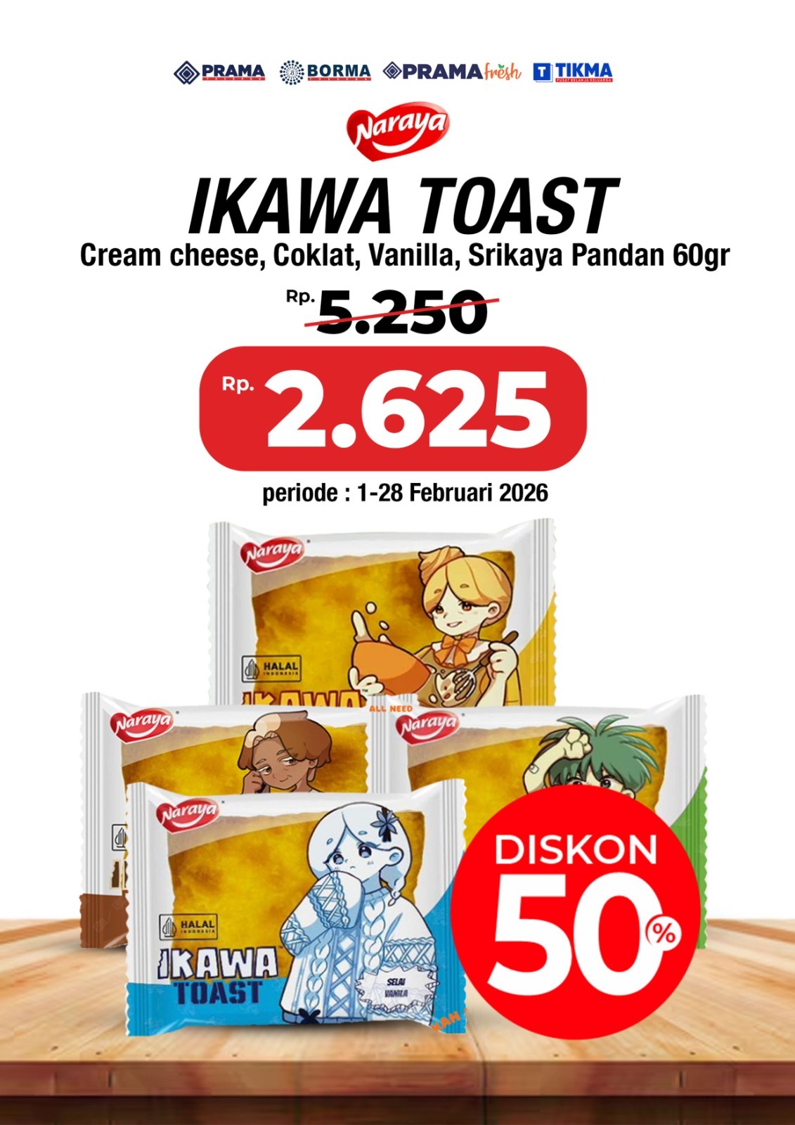Promo IKAWA TOAST